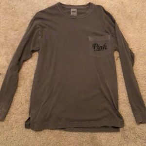 pink long sleeve tee